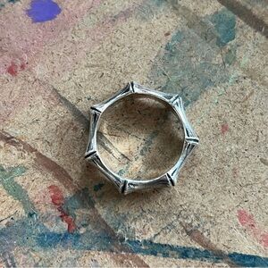 Silver Bamboo Design Ring